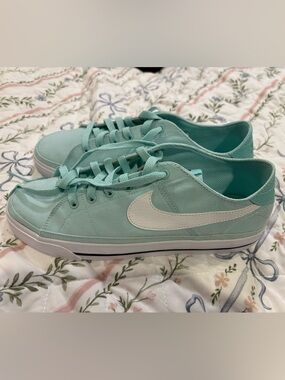 Nike Mint Low Top Canvas shoes, women’s size 10. Brand new, never worn!